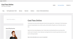 Desktop Screenshot of coolteesonline.com