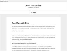 Tablet Screenshot of coolteesonline.com